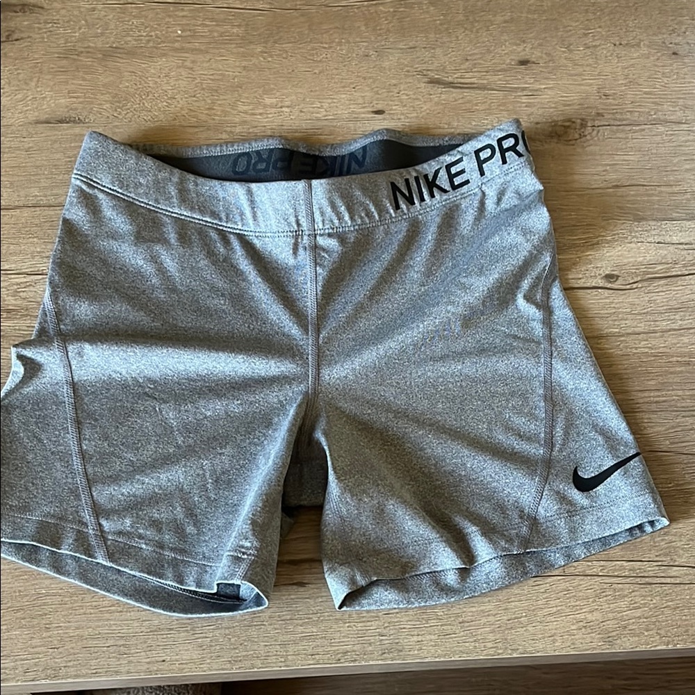 Nike Women's Gray Pro Shorts